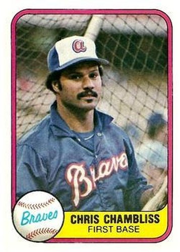 #252 Chris Chambliss - Atlanta Braves - 1981 Fleer Baseball