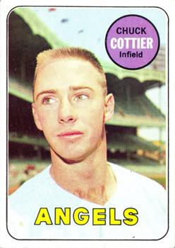 #252 Chuck Cottier - California Angels - 1969 Topps Baseball