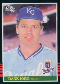 #252 Dane Iorg - Kansas City Royals - 1985 Donruss Baseball