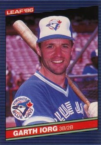 #252 Garth Iorg - Toronto Blue Jays - 1986 Leaf Baseball