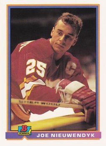 #252 Joe Nieuwendyk - Calgary Flames - 1991-92 Bowman Hockey