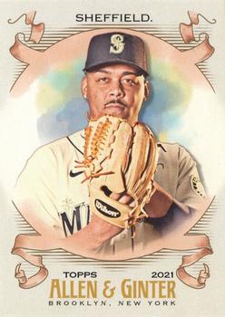 #252 Justus Sheffield - Seattle Mariners - 2021 Topps Allen & Ginter Baseball