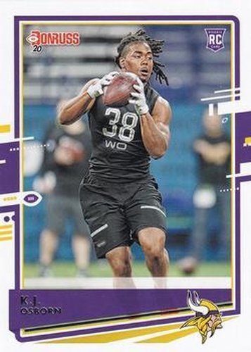 #252 K.J. Osborn - Minnesota Vikings - 2020 Donruss Football