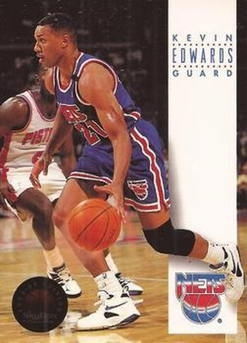 #252 Kevin Edwards - New Jersey Nets - 1993-94 SkyBox Premium Basketball