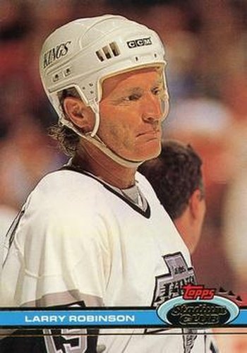 #252 Larry Robinson - Los Angeles Kings - 1991-92 Stadium Club Hockey