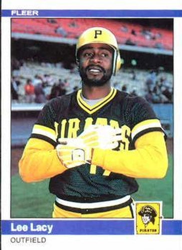 #252 Lee Lacy - Pittsburgh Pirates - 1984 Fleer Baseball