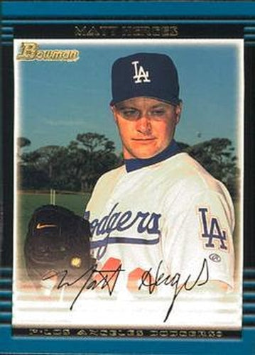 #252 Matt Herges - Los Angeles Dodgers - 2002 Bowman Baseball