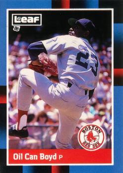 #252 Oil Can Boyd - Boston Red Sox - 1988 Leaf Baseball