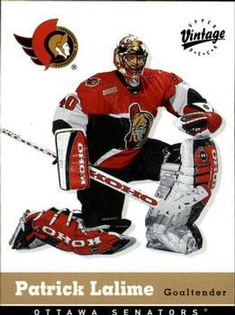 #252 Patrick Lalime - Ottawa Senators - 2000-01 Upper Deck Vintage Hockey