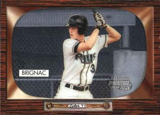 #252 Reid Brignac - Tampa Bay Devil Rays - 2004 Bowman Heritage Baseball