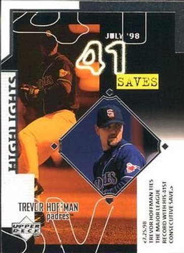 #252 Trevor Hoffman - San Diego Padres - 1999 Upper Deck Baseball