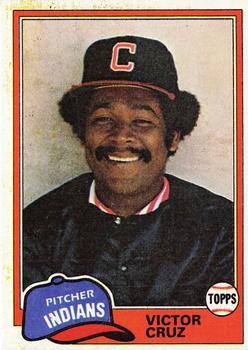 #252 Victor Cruz - Cleveland Indians - 1981 Topps Baseball