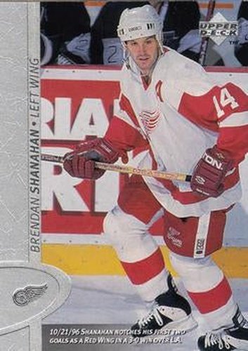 #252 Brendan Shanahan - Detroit Red Wings - 1996-97 Upper Deck Hockey