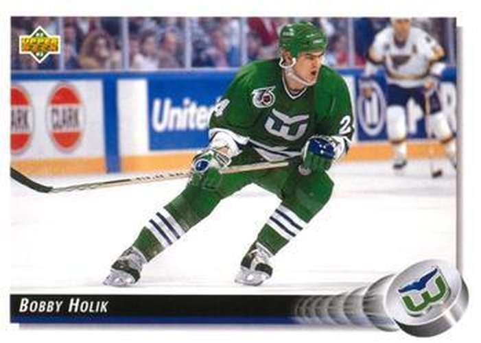 #252 Bobby Holik - Hartford Whalers - 1992-93 Upper Deck Hockey