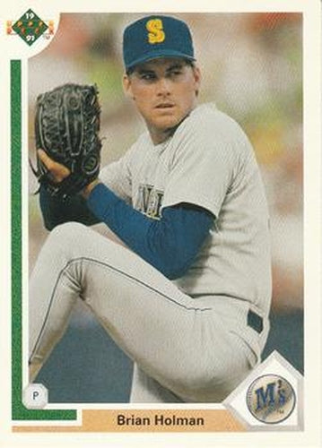 #252 Brian Holman - Seattle Mariners - 1991 Upper Deck Baseball