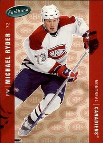 #252 Michael Ryder - Montreal Canadiens - 2005-06 Parkhurst Hockey