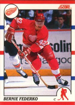 #252 Bernie Federko - Detroit Red Wings - 1990-91 Score Canadian Hockey