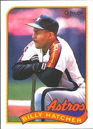 #252 Billy Hatcher - Houston Astros - 1989 O-Pee-Chee Baseball