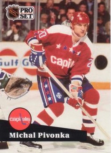 #252 Michal Pivonka - 1991-92 Pro Set Hockey