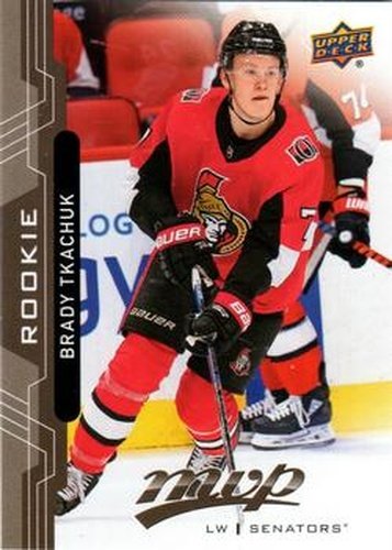 #252 Brady Tkachuk - Ottawa Senators - 2018-19 Upper Deck MVP Hockey