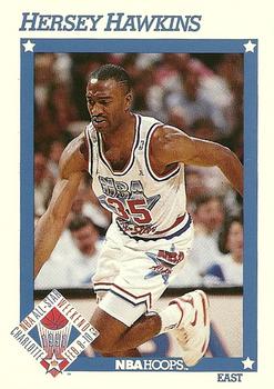 #252 Hersey Hawkins - Philadelphia 76ers - 1991-92 Hoops Basketball