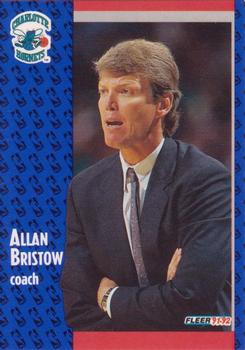 #252 Allan Bristow - Charlotte Hornets - 1991-92 Fleer Basketball