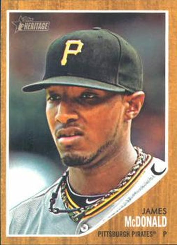 #252 James McDonald - Pittsburgh Pirates - 2011 Topps Heritage Baseball
