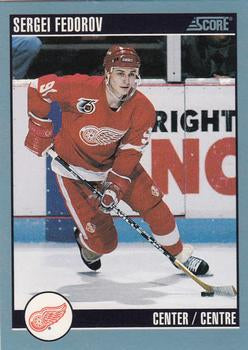 #252 Sergei Fedorov - Detroit Red Wings - 1992-93 Score Canadian Hockey