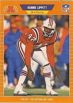 #252 Ronnie Lippett - New England Patriots - 1989 Pro Set Football
