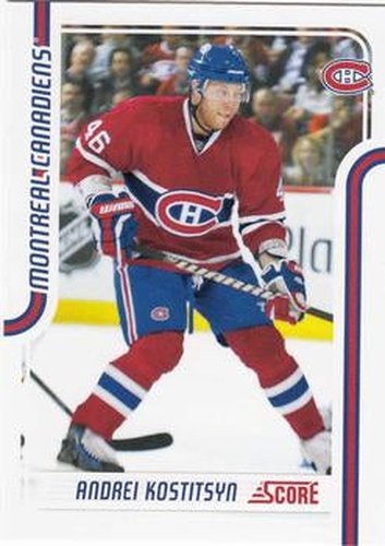 #253 Andrei Kostitsyn - Montreal Canadiens - 2011-12 Score Hockey