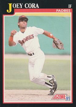 #253 Joey Cora - San Diego Padres - 1991 Score Baseball