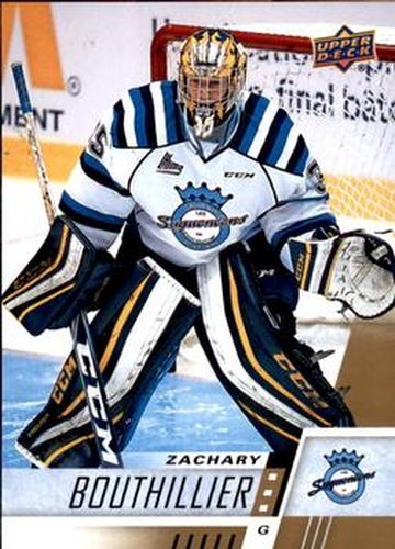 #253 Zachary Bouthillier - Chicoutimi Sagueneens - 2017-18 Upper Deck CHL Hockey