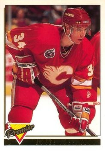#253 Roger Johansson - Calgary Flames - 1993-94 O-Pee-Chee Premier Hockey - Gold