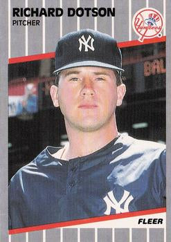 #253 Richard Dotson - New York Yankees - 1989 Fleer Baseball