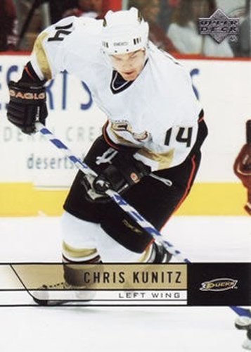 #253 Chris Kunitz - Anaheim Ducks - 2006-07 Upper Deck Hockey