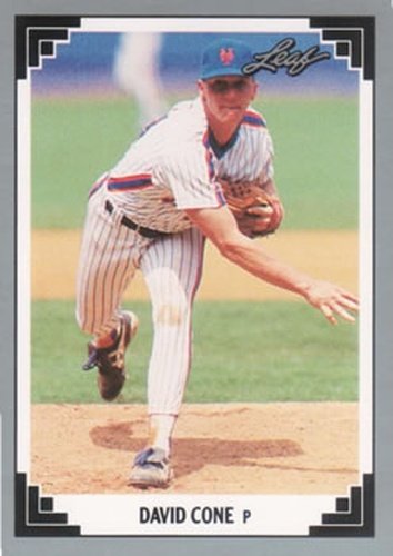 #253 David Cone - New York Mets - 1991 Leaf Baseball