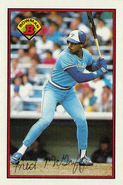 #253 Fred McGriff - Toronto Blue Jays - 1989 Bowman Baseball