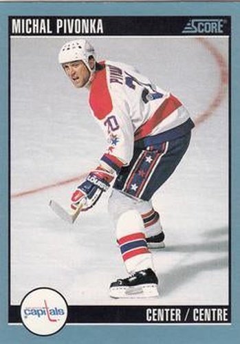 #253 Michal Pivonka - Washington Capitals - 1992-93 Score Canadian Hockey