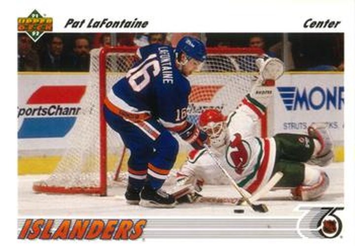 #253 Pat LaFontaine - New York Islanders - 1991-92 Upper Deck Hockey
