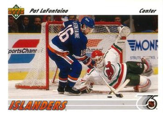 #253 Pat LaFontaine - New York Islanders - 1991-92 Upper Deck Hockey