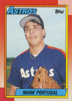 #253 Mark Portugal - Houston Astros - 1990 Topps Baseball