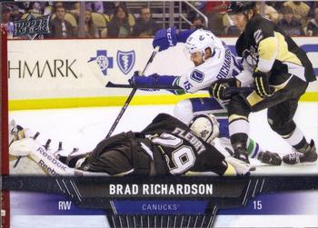 #253 Brad Richardson - Vancouver Canucks - 2013-14 Upper Deck Hockey