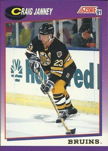 #253 Craig Janney - Boston Bruins - 1991-92 Score American Hockey