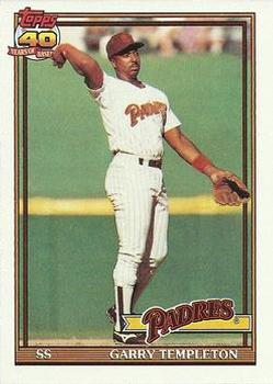 #253 Garry Templeton - San Diego Padres - 1991 Topps Baseball