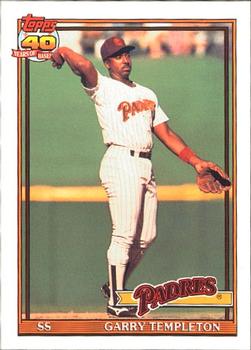 #253 Garry Templeton - San Diego Padres - 1991 O-Pee-Chee Baseball
