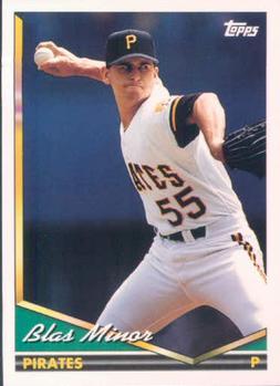 #253 Blas Minor - Pittsburgh Pirates - 1994 Topps Baseball