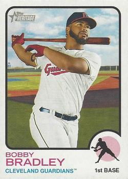 #253 Bobby Bradley - Cleveland Guardians - 2022 Topps Heritage Baseball