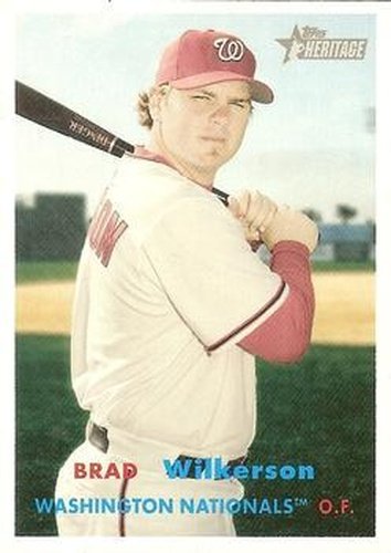 #253 Brad Wilkerson - Washington Nationals - 2006 Topps Heritage Baseball