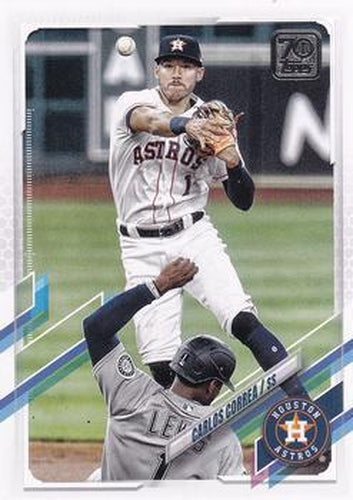 #253 Carlos Correa - Houston Astros - 2021 Topps Baseball