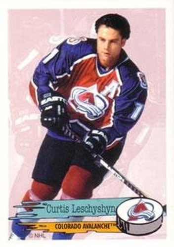 #253 Curtis Leschyshyn - Colorado Avalanche - 1995-96 Panini Hockey Stickers